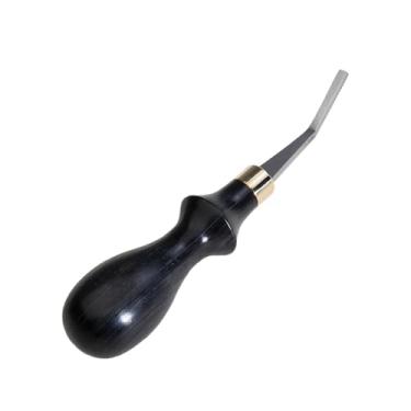 Imagem de oshhni Detalhe Rougher Polish Lima Borda Marcação Cabo de Madeira, Portátil, aço, Couro Ferramenta de Desbaste Ferramenta de Superfície Artesanal para, 4mm