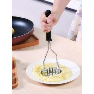 Imagem de Kit 2 Amassador Espremedor De Batata Purê Inox Grande Profissional