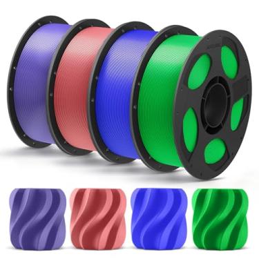 Imagem de ANYCUBIC Pacote de filamentos de impressora 3D PLA+, PLA Plus precisão dimensional de 1,75 mm +/- 0,02 mm, serve para a maioria das impressoras 3D FDM, pacote com 4 carretel reutilizável de 1 kg, rosa