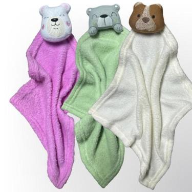 Imagem de Kit com 3 Paninho Naninha de Bebê Macia e Confortável - Jolen Baby, Me