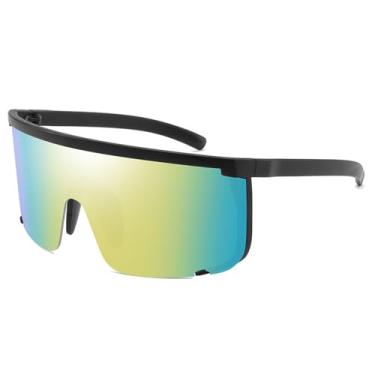 Imagem de Óculos de sol esportivos para motocicleta, resistentes ao vento, polarizados, com lentes UV400, para ciclismo, masculino