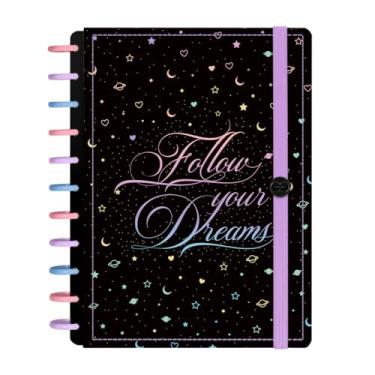 Imagem de Caderno Disco Inteligente Iscool G+ Cosmos Dreams Lilás