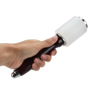 Imagem de Martelo de escultura em couro, martelo com cabo de madeira, martelo de nylon para artesanato em couro, faça você mesmo, martelo de couro, cabo de madeira com cabeça de nylon (I head)