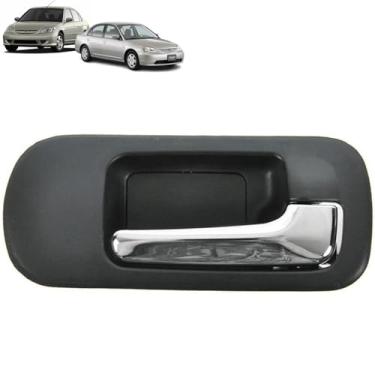 Imagem de Maçaneta Interna Gatilho Porta Dianteira Direita Passageiro Honda Civic 2001 2002 2003 2004 2005