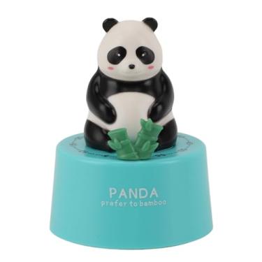 Imagem de HEEPDD Timer de Cozinha Mecânica de 60 Minutos, Cartoon Formato de Animal Almear Timer de Contagem Regressiva Com Base Magnética para Cozinhar a Academia que Encontra a Sala de (Panda com base azul)