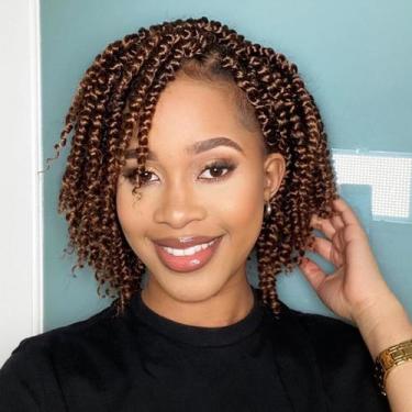Imagem de Passion Twist Crochet Hair AMELI, 8 pacotes de 8 polegadas para mulher