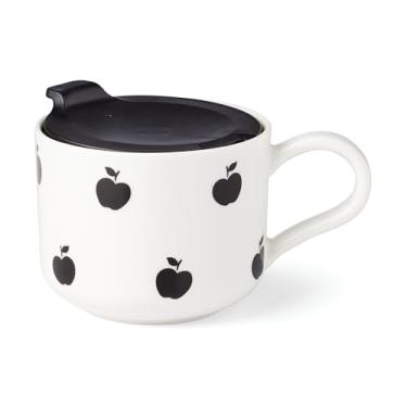 Imagem de Kate Spade New York Caneca de viagem Ks Apple Toss 1.08, branca