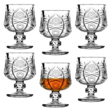 Imagem de Kit 6 Mini Taças De Vidro Para Licor Premium Aperitivo 40ml - Majestic