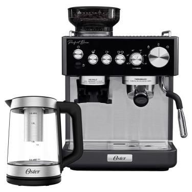 Imagem de Kit Cafeteira Espresso e Chaleira Elétrica Nova Perfect Brew Tea com Infusor 30 Níveis...