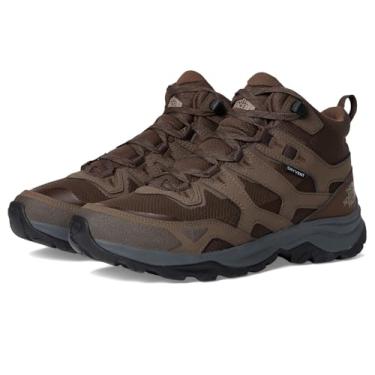 Imagem de THE NORTH FACE Bota de caminhada masculina Hedgehog 3 Mid impermeável | Cabedal de couro ripstop, sola de borracha, Marrom esfumaçado/marrom demitasse, 46