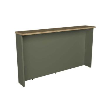 Imagem de Bancada Ilha Cozinha PH 3069 Ten 200cm Verde/Carvalho Nature - Herval