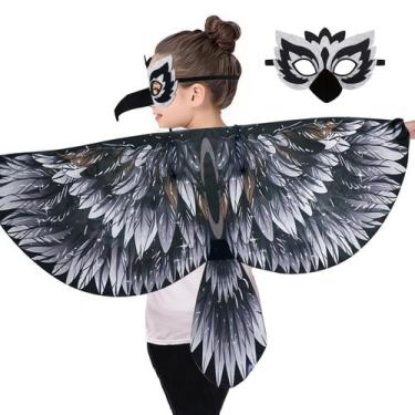 Imagem de Fantasia iRolewin Bird Wings para crianças com faixa de Halloween