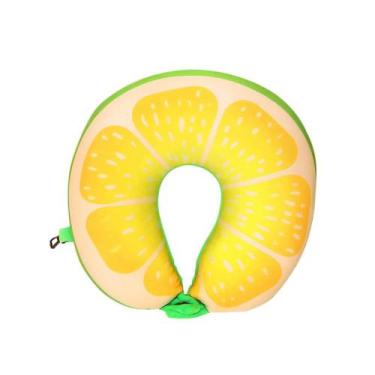 Imagem de Almofada em forma de U de frutas Travesseiro de viagem Almofada de nan
