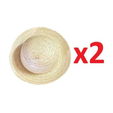 Imagem de 2 Un Mini Chapéu Palha Decoração Festa Junina 25,5Cm