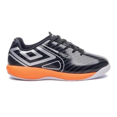 Imagem de Chuteira Umbro Pro 5 Jr Futsal - Preto/laranja - 35