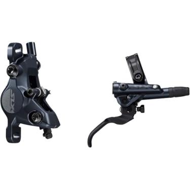 Imagem de SHIMANO SLX M7100 M7120 Freio e alavanca de disco – hidráulico, suporte postal, 2 pistões, preto, Preto, 7100 - Rear (XC)
