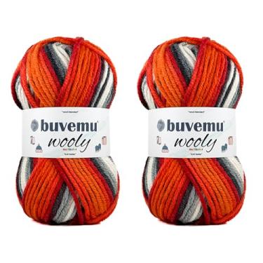 Imagem de Lã macia e volumosa peso #5 lã misturada de tricô rápido fio de crochê, 25% lã 75% acrílico, 100 gramas (100 g) 100 metros (nº 13) (2 novelos)