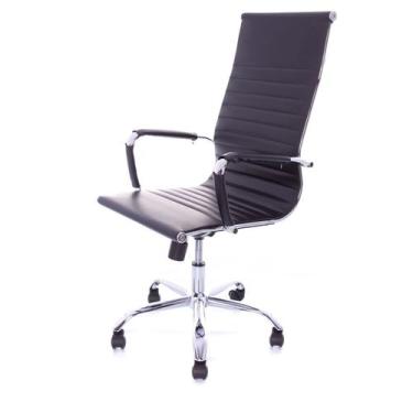 Imagem de Cadeira Presidente Charles Eames Esteirinha Couro Pu 11P - Brasil Chai