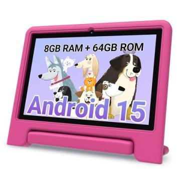 Imagem de Tablet CFVOCUY 10.1" 8 GB de RAM 64 GB ROM Android 15 Kids
