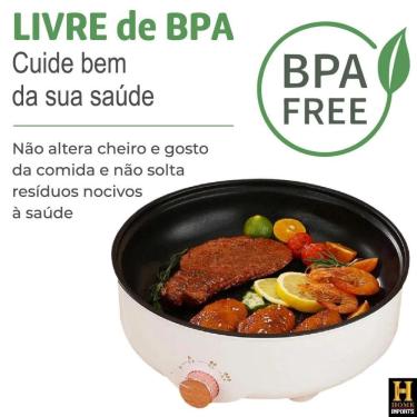 Imagem de Panela Elétrica Assadeira Caçarola Frigideira Antiaderente 3