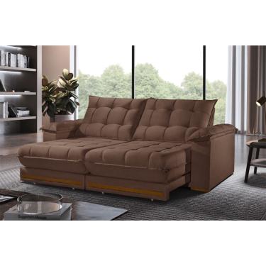 Imagem de Sofá Retrátil Barcelona 1,80m 2 Lugares Molas Ensacadas Txr Cobre