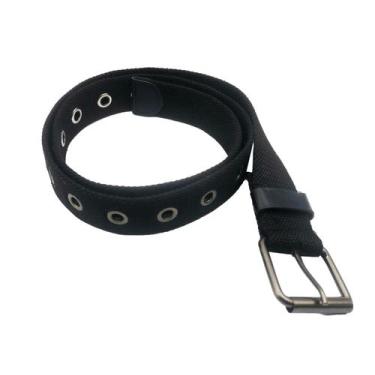 Imagem de Cinto Masculino Social Fivela Lona Largura 38mm Removível - HHW, Preto
