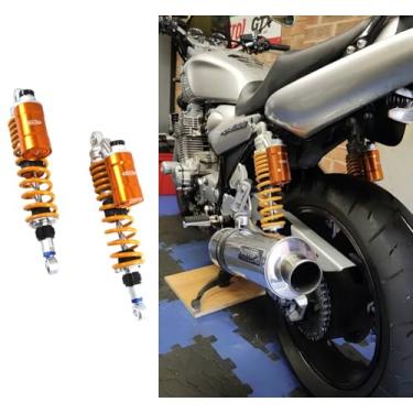 Imagem de Arashi Amortecedores Carregados com Nitrogênio 360 mm/14" Suspensão Traseira para Yamaha SR500 1977-1984, XJR1300 1997-2010, Peças de Acessórios de Motocicleta Ouro
