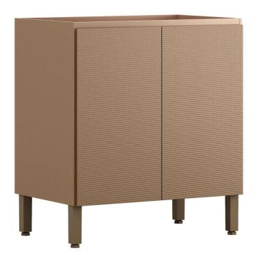 Imagem de Balcão Sem Tampo Art 80 Cm 2 Portas Kit`s Paraná Cor:vanilla