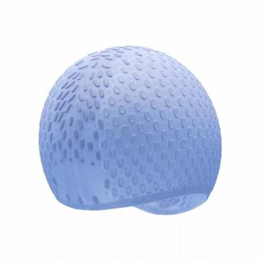 Imagem de Touca de natação de silicone – Chapéu de natação elástico profissional em azul oceano