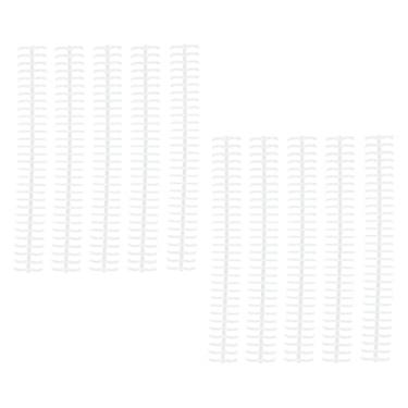 Imagem de Bobina de encadernação de 10 peças, bobina espiral de plástico, tira de encadernação de folhas soltas, lombada para escritórios e salas de aula, bibliotecas (transparente)