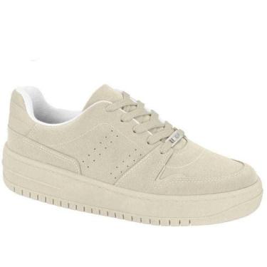 Imagem de Tênis Feminino Vizzano Casual Camurça, Off white, 37