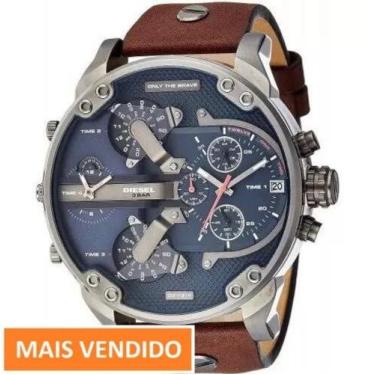 Imagem de Relógio Diesel Masculino DZ7314 pulseira couro Completo Total
