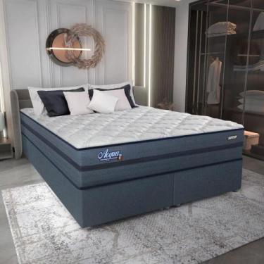 Imagem de Cama Box Conjugado King Com Colchão 193x69x203 Acqua Gel Gazin Cr35345