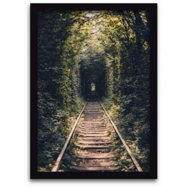 Imagem de Conjunto Quadros Decorativos 2 peças MDF 20x30 Trem bala