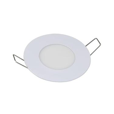 Imagem de Painel Plafon De Led Redondo Embutir 6w 3000K Bivolt Luz Amarela -Taschibra