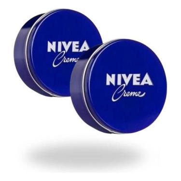 Imagem de Kit 2 Creme Nivea Hidratante Lata Azul 56gl Tradicional