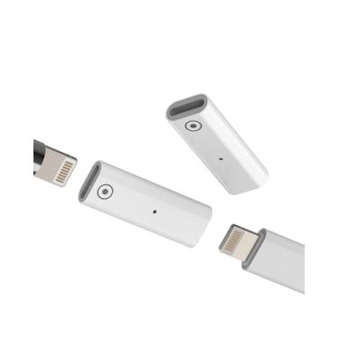 Imagem de Adaptador Lightning para Apple Pencil para iPad (embalagem com 2) 1ª geração de caneta de carregamento fêmea acessórios conector 10º cabo Pro Charge Converter primeira substituição Stylus