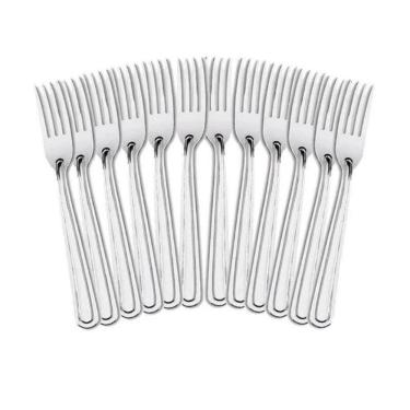 Imagem de Kit 12 Garfos De Mesa Premium Aço Inox Restaurante Buffet Casamento Cozinha Refeições