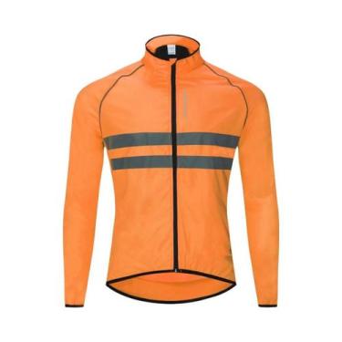 Imagem de Jaqueta De Ciclismo Masculina Ultraleve Corta-Vento Refletiva Resisten