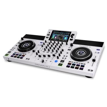 Imagem de Denon DJ Controlador de DJ autônomo SC LIVE 4 com separação de haste em 4 decks, streaming Wi-Fi, alto-falantes embutidos, compatível com Serato DJ e DJ virtual branco