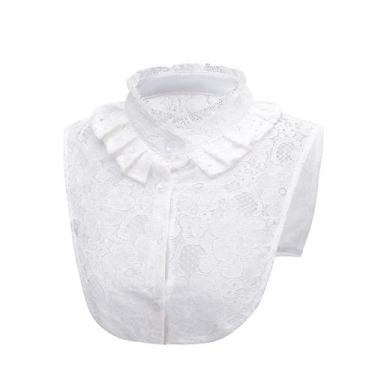 Imagem de Gola falsa, design de renda chique para suéteres, vestidos femininos -