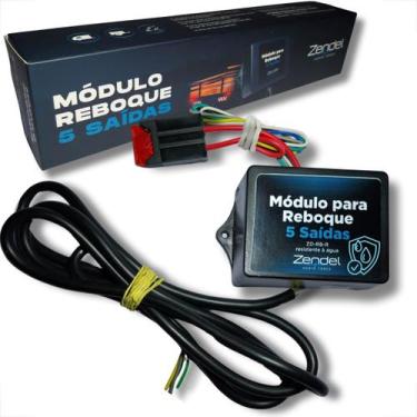 Imagem de Modulo carretinha reboque resistente a água iluminação engate 5 saídas