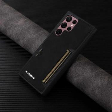 Imagem de Capa De Cartão Retro Em Couro Para Samsung Galaxy S24 S25 Ultra S23 FE