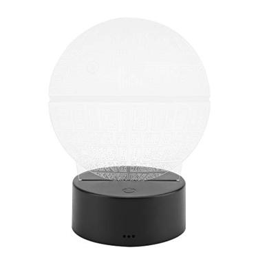 Imagem de 3D Planet Padrão Night Light Touch Switch Lamp Cabo USB ABS Suporte de Base para Decoração de Sala e Escritório (Sem controle remoto)