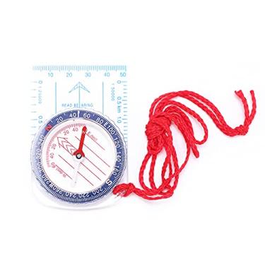 Imagem de Bússola de orientação para leitura de mapas, ferramenta de navegação ao ar livre para caminhadas, acampamento e sobrevivência