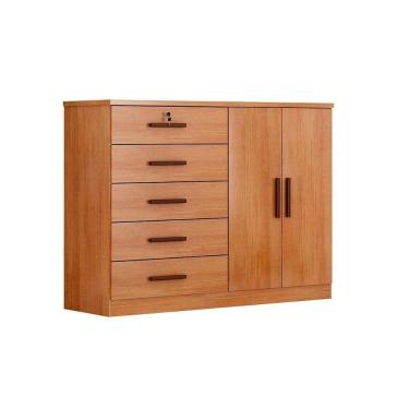 Imagem de Cômoda Casal Space C/ 2 Portas E 5 Gavetas Cumaru - Novo Horizonte