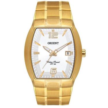 Imagem de Relógio Orient Masculino Dourado Quadrado Ggss1017 S2kx