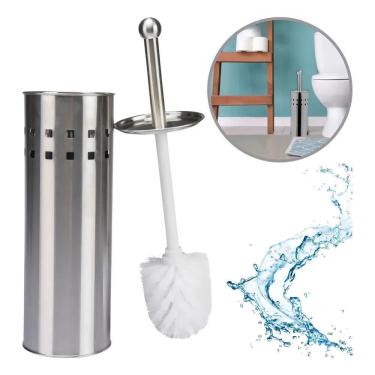 Imagem de 2X Escova Sanitária Limpador Vaso Acompanha Suporte De Aço I