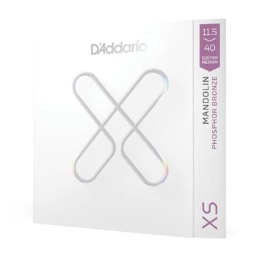 Imagem de D'Addario Cordas de bandolim - Cordas de bandolim revestidas - Bronze fosforoso XS - Para bandolim de 8 cordas - Vida máxima, sensação suave - XSM11540 - Médio personalizado, 11,5-40