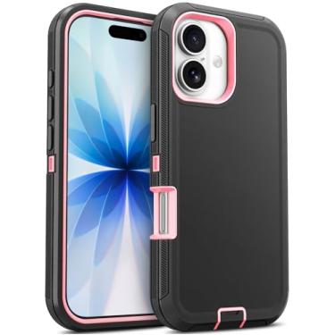 Imagem de Jelanry Capa para iPhone 17 5G de 6,3 polegadas, resistente e resistente à prova de choque de camada dupla à prova de quedas com porta antipoeira armadura de arranhões capa traseira para Apple iPhone